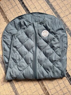 Dreamland Baby Sleep Sack - Slate Blue and White Stars